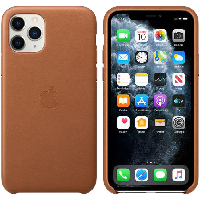 Apple iPhone 11 Pro Leather Case - Saddle Brown (MWYD2)