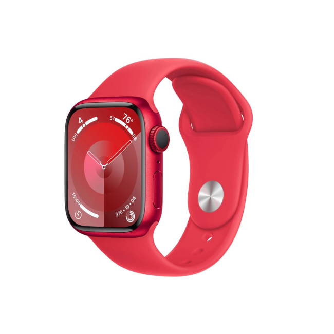 Apple Watch Series 9 GPS + Cellular 41mm PRODUCT RED Alu. Case w. PRODUCT RED Sport Band - M/L (MRY83)