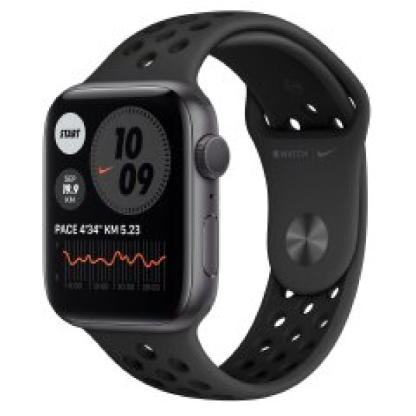 Apple Watch Nike Series 6 GPS 40mm Space Gray Aluminum Case w. Anthracite/Bla Nike Sport B. (M00X3)