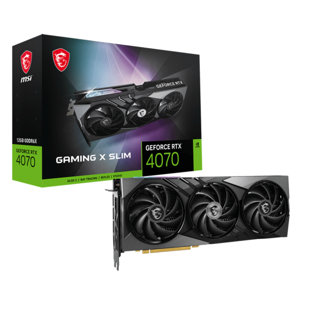 MSI GeForce RTX4070 12Gb GAMING X SLIM (RTX 4070 GAMING X SLIM 12G)