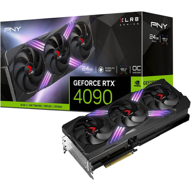 Відеокарта PNY GeForce RTX 4090 24 GB OC XLR8 Gaming Verto EPIC-X RGB TF (VCG409024TFXXPB1-O)