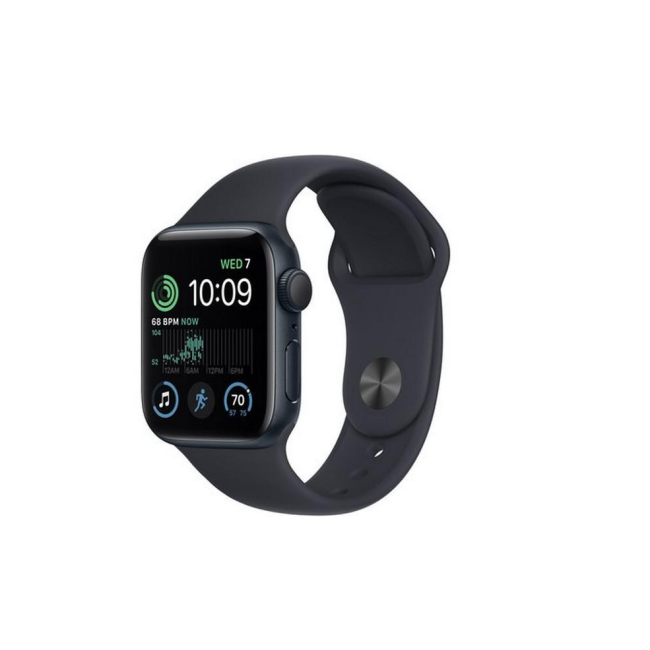 Apple Watch SE 2 GPS 40mm Midnight Aluminum Case w. Midnight S. Band - S/M (MNT73)