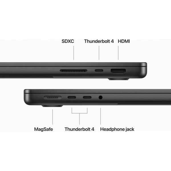 Apple MacBook Pro 14" Space Black Late 2023 (MRX53) - купуйте в інтернет-магазині