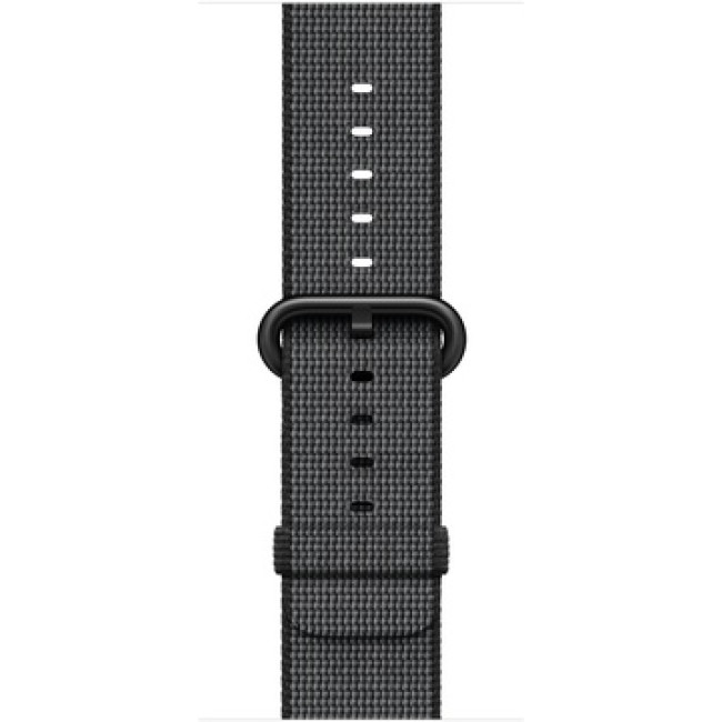 Apple Watch 38mm Series 2 Space Gray Aluminum Case with Black Woven Nylon (MP052)