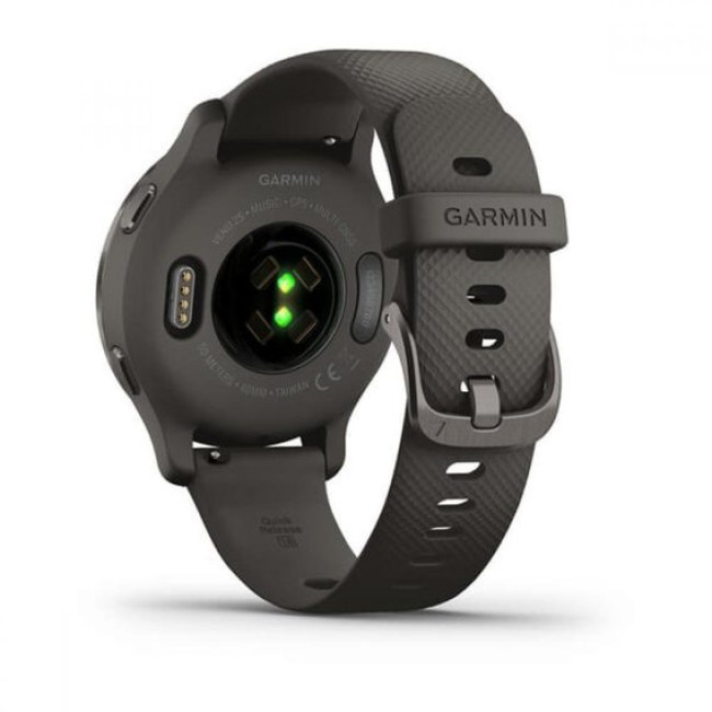 Garmin Venu 2S Slate Bezel with Graphite Case and Silicone Band (010-02429-10/00)