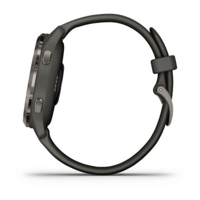 Garmin Venu 2S Slate Bezel with Graphite Case and Silicone Band (010-02429-10/00)