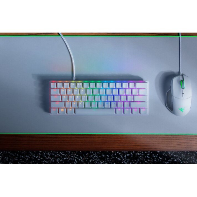 Клавиатура Razer Huntsman mini Mercury Edition Red Switch ENG (RZ03-03390400-R3M1)