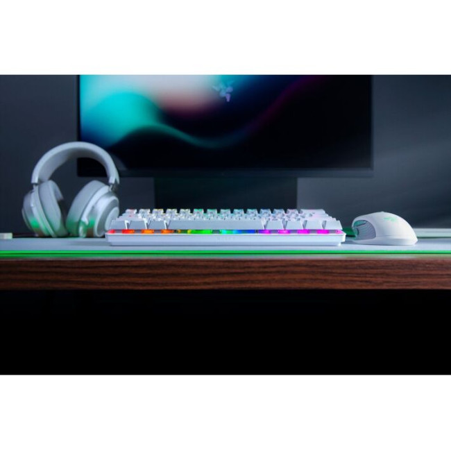 Клавиатура Razer Huntsman mini Mercury Edition Red Switch ENG (RZ03-03390400-R3M1)