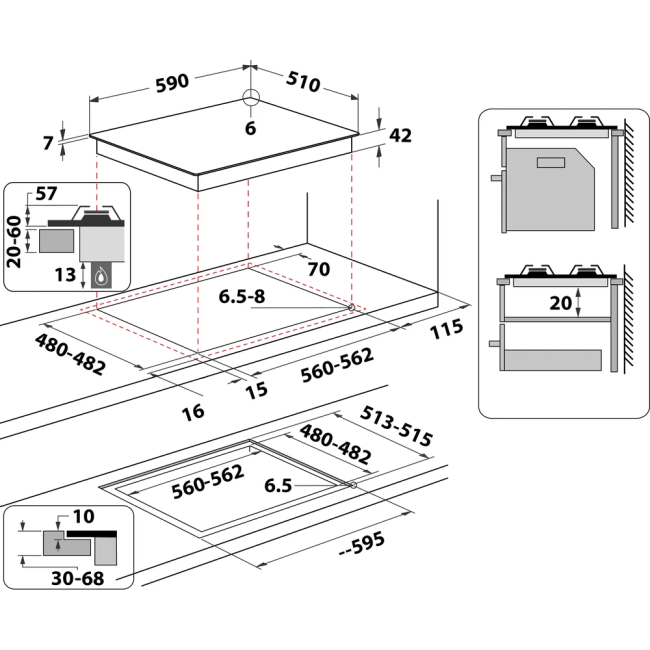 Варочная поверхность Whirlpool AKT 627/NB