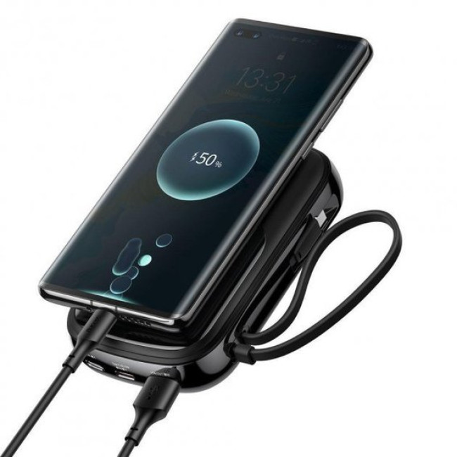 Внешний аккумулятор Baseus Qpow Digital Display Quick Charging Power Bank 20W 20000mAh Black (PPQD-H01)