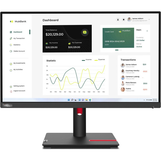 Lenovo ThinkVision T23i-30 (63B2MAT6EU)