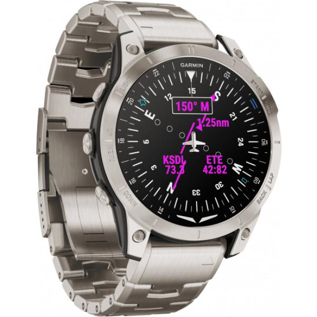 Garmin D2 Mach 1 Aviator Smartwatch with Vented Titanium Bracelet (010-02582-50/51)