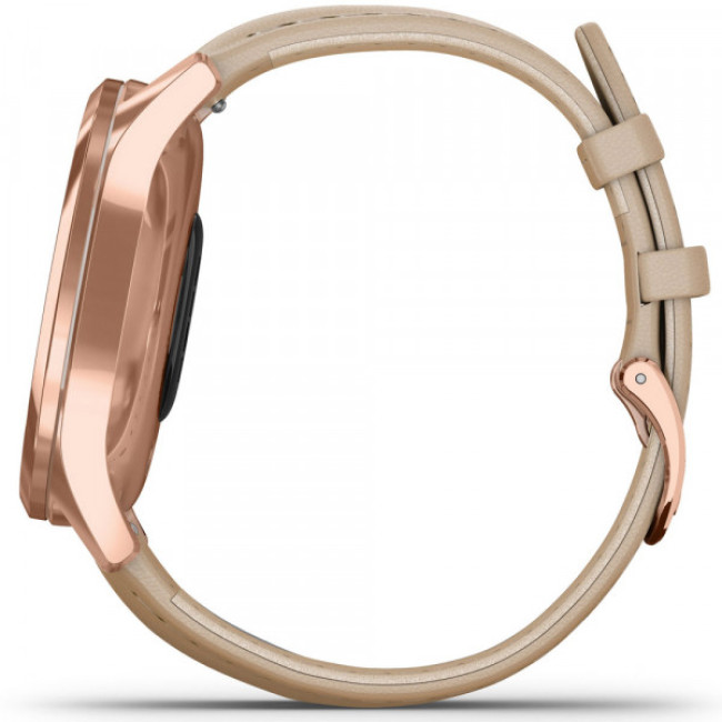 Garmin vivomove Luxe Rose Gold-Beige Leather (010-02241-21)