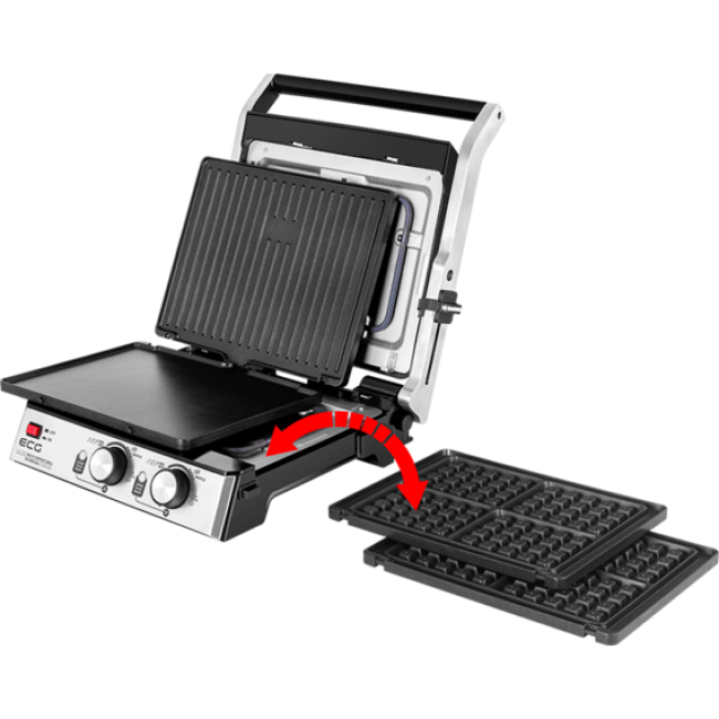 ECG KG 2033 Duo Grill & Waffle