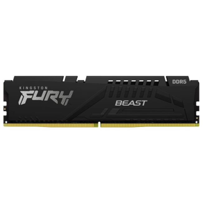 Модуль памяти Kingston Fury (ex.HyperX) DDR5 16GB 5600 MHz Beast AM5 Black (KF556C36BBE-16)