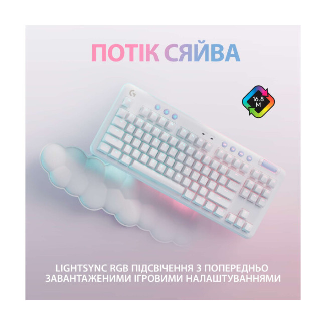 Logitech G715 TKL Wireless RGB GX Linear Off-White (920-010692)