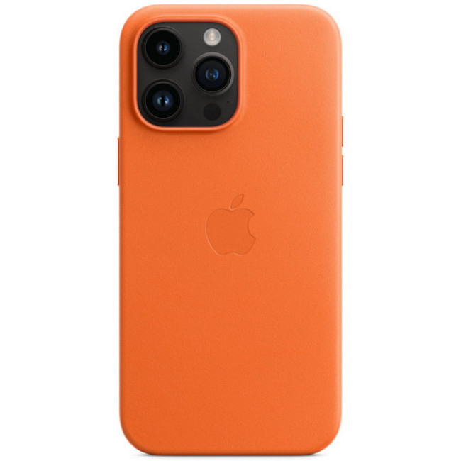 Apple iPhone 14 Pro Max Leather Case with MagSafe - Orange (MPPR3)