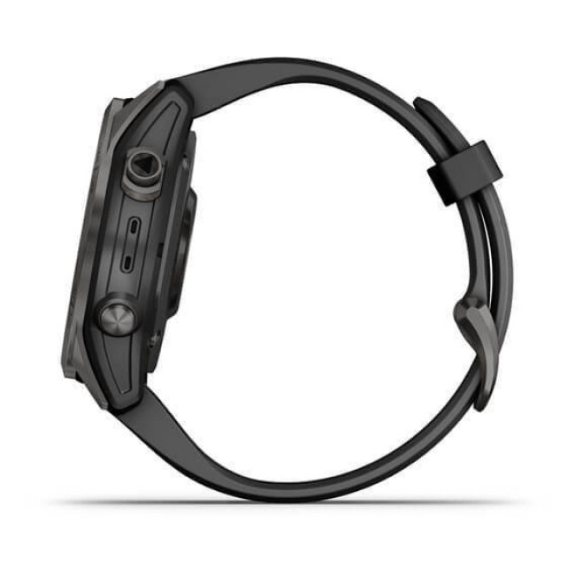 Garmin Fenix 7S Sapphire Solar Carbon G. DLC Titanium w. Black Band (010-02539-24/25)