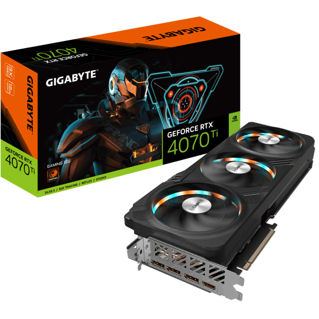 Видеокарта Gigabyte GeForce RTX 4070 Ti GAMING 12G (GV-N407TGAMING-12GD)