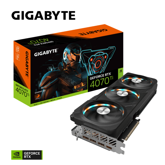 Видеокарта Gigabyte GeForce RTX 4070 Ti GAMING 12G (GV-N407TGAMING-12GD)