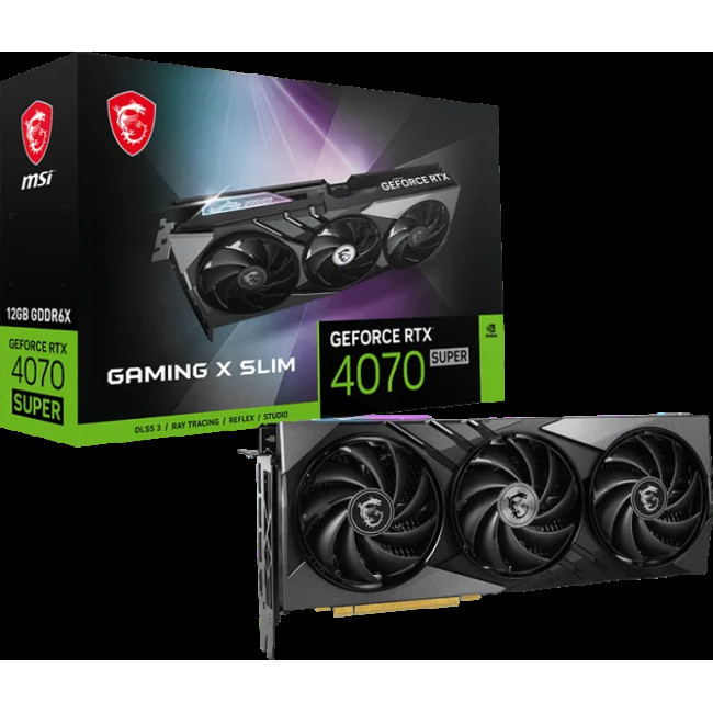 MSI GeForce RTX4070 SUPER 12Gb GAMING X SLIM (RTX 4070 SUPER 12G GAMING X SLIM)