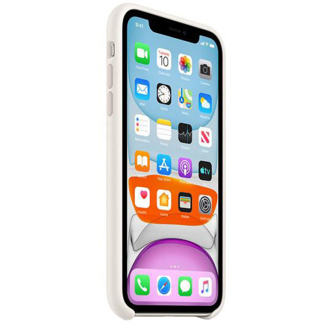 Силиконовый чехол для Apple iPhone 11 Silicone Case - White (MWVX2)