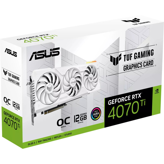 Видеокарта Asus TUF-RTX4070TI-O12G-WHITE-GAMING (90YV0IJ2-M0NA00)