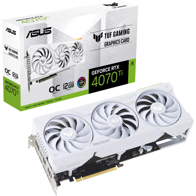 Видеокарта Asus TUF-RTX4070TI-O12G-WHITE-GAMING (90YV0IJ2-M0NA00)