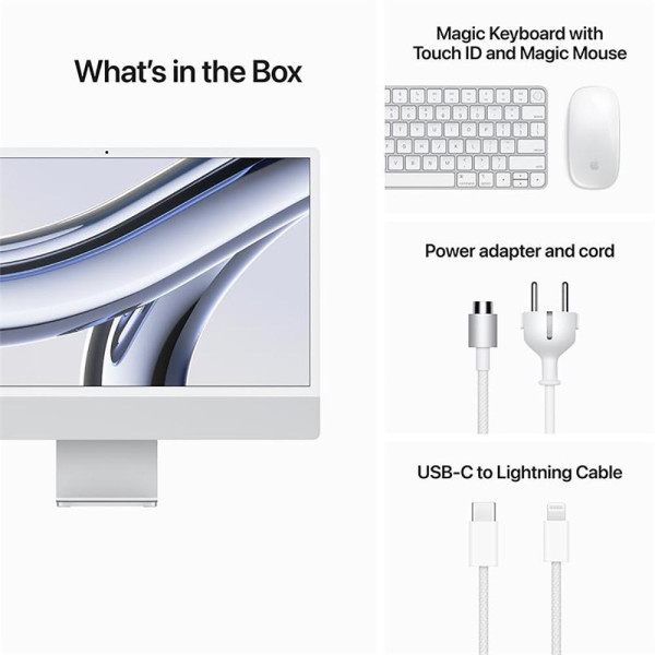 Apple iMac 24 M3 2023 Silver (MQRJ3)
