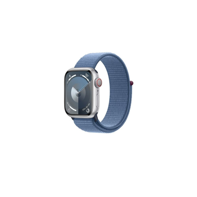 Apple Watch Series 9 GPS + Cellular 41mm Silver Alu. Справа w. Winter Blue Sport Loop (MRHX3)