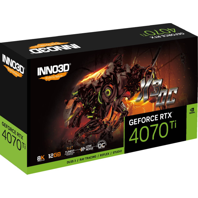 Видеокарта Inno3D GeForce RTX 4070 Ti X3 OC (N407T3-126XX-186148N)