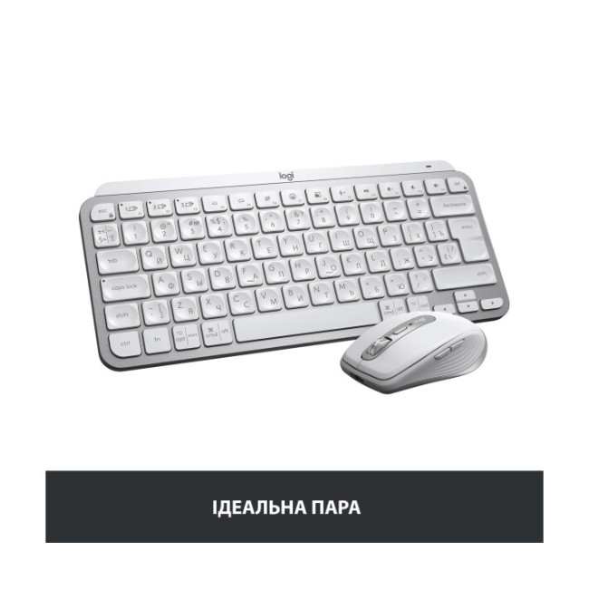 Клавиатура Logitech MX Keys Mini Minimalist US Pale Grey (920-010499)