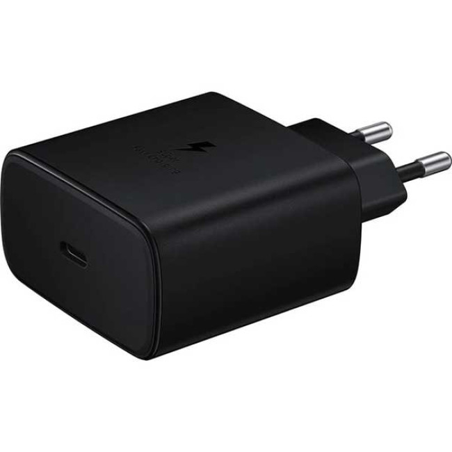 Зарядное устройство Samsung 45W Compact Power Adapter с кабелем Type-C на Type-C, черного цвета (EP-T4510XBEG)