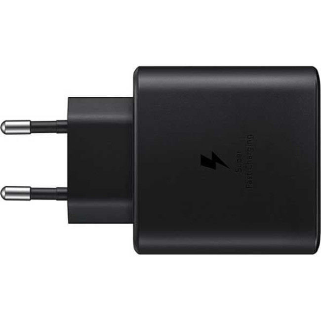 Зарядное устройство Samsung 45W Compact Power Adapter с кабелем Type-C на Type-C, черного цвета (EP-T4510XBEG)