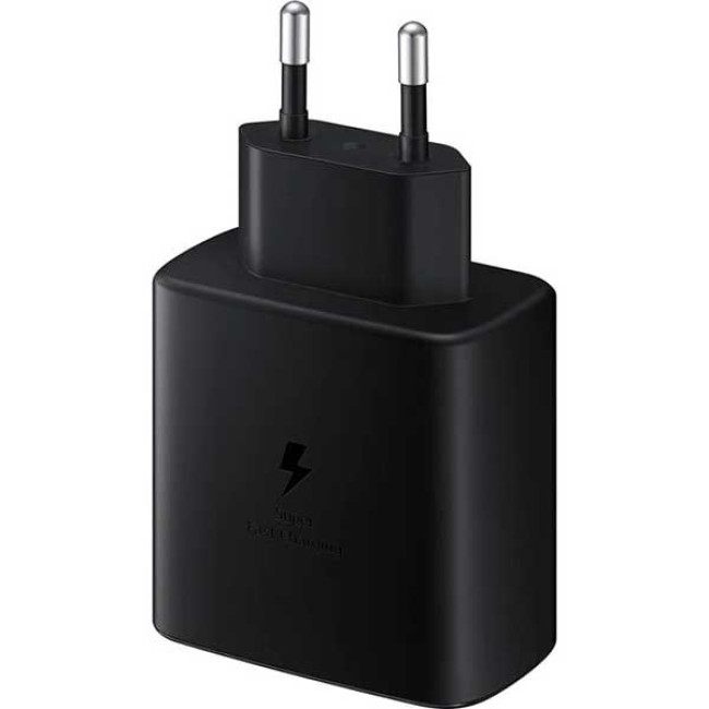 Зарядное устройство Samsung 45W Compact Power Adapter с кабелем Type-C на Type-C, черного цвета (EP-T4510XBEG)