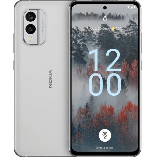 Смаpтфон Nokia X30 8/256GB Ice White