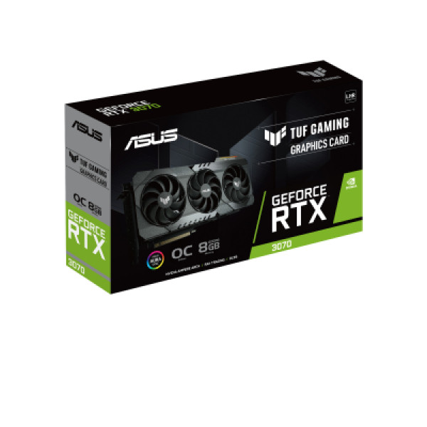 Видеокарта ASUS GeForce RTX3070 8Gb TUF OC V2 GAMING LHR (TUF-RTX3070-O8G-V2-GAMING)