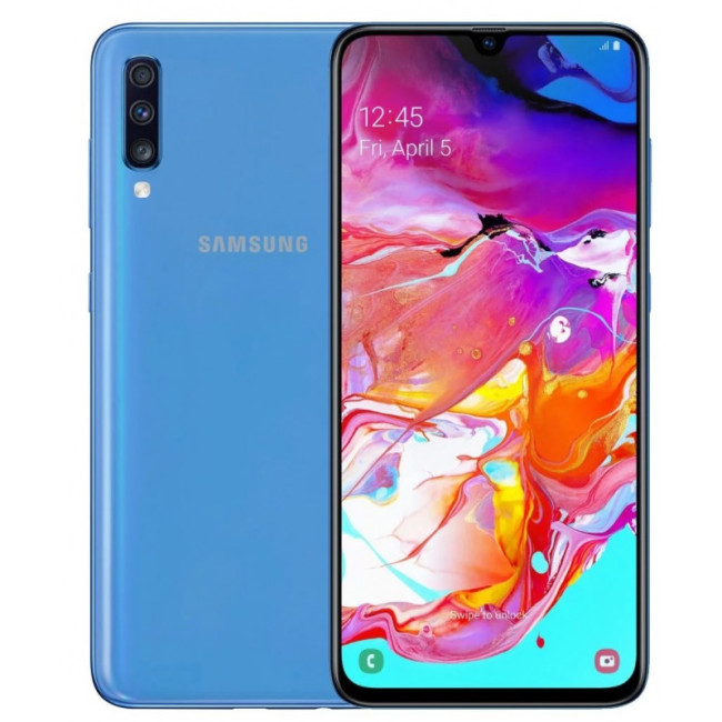 Смаpтфон Samsung Galaxy A70 2019 SM-A705F 6/128GB Blue (SM-A705FZBU)