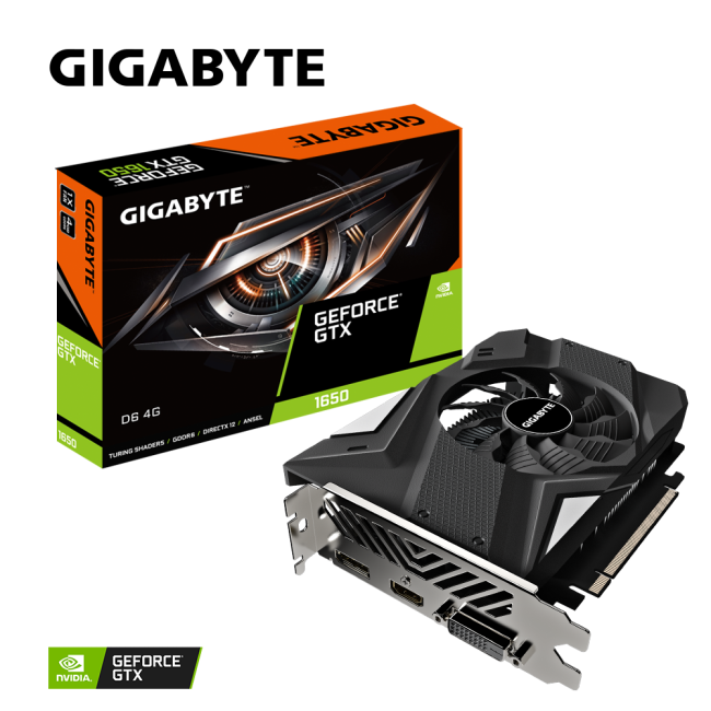 Видеокарта Gigabyte GeForce GTX1650 4096Mb D6 (GV-N1656D6-4GD)