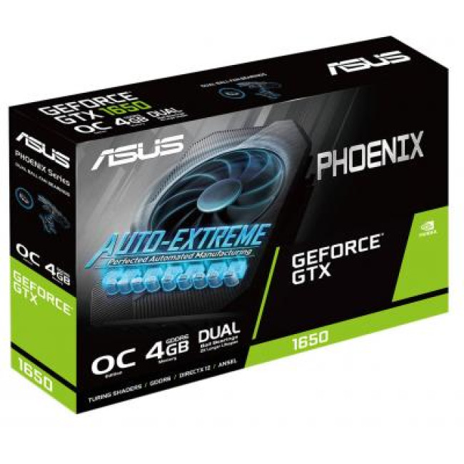 Видеокарта ASUS GeForce GTX1650 4096Mb PH OC D6 P (PH-GTX1650-O4GD6-P)