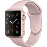 Умные часы Apple Watch 42mm Series 2 Rose Gold Aluminum Case with Pink Sand Sport Band (MQ142)