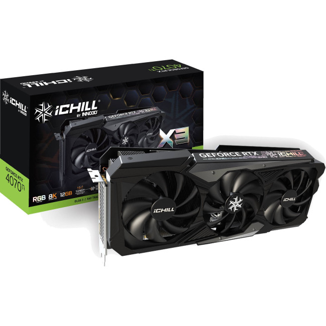 Видеокарта Inno3D GeForce RTX 4070 Ti ICHILL X3 (C407T3-126XX-186148H)