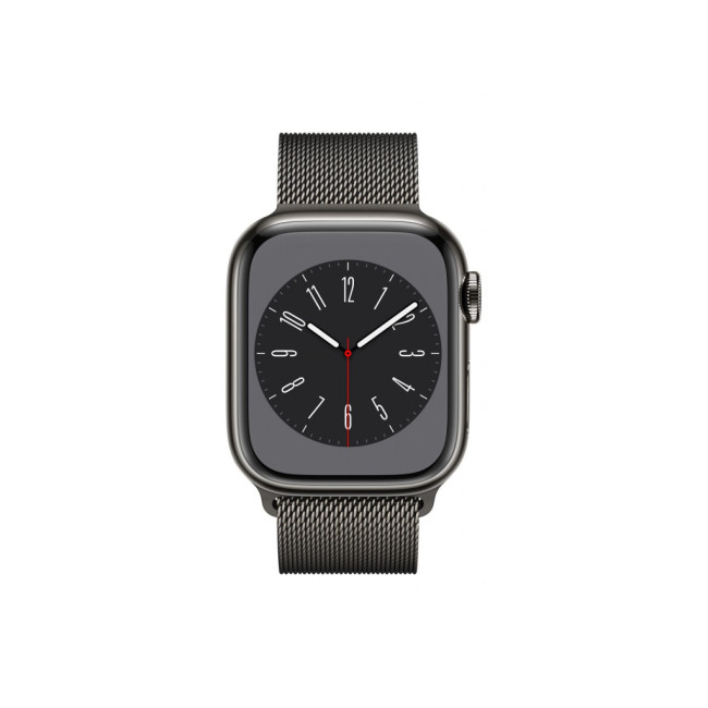 Apple Watch Series 8 GPS + Cellular 45mm Graphite S. Steel Case w. Milanese Loop Graphite (MNKW3/MNK