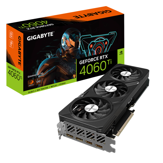 Gigabyte GeForce RTX4060Ti 8Gb GAMING OC (GV-N406TGAMING OC-8GD)