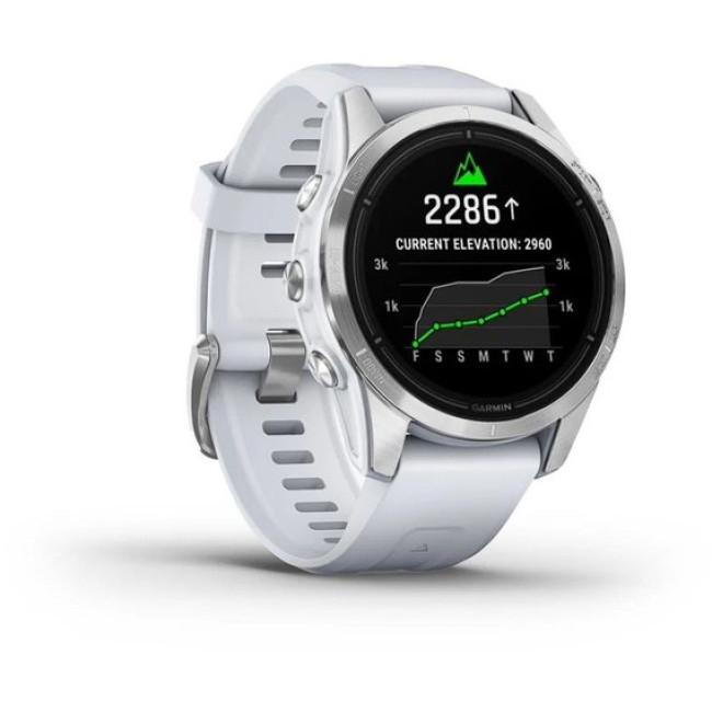 Garmin Epix Pro Gen 2 42mm Silver w. Whitestone Band (010-02802-00/01)