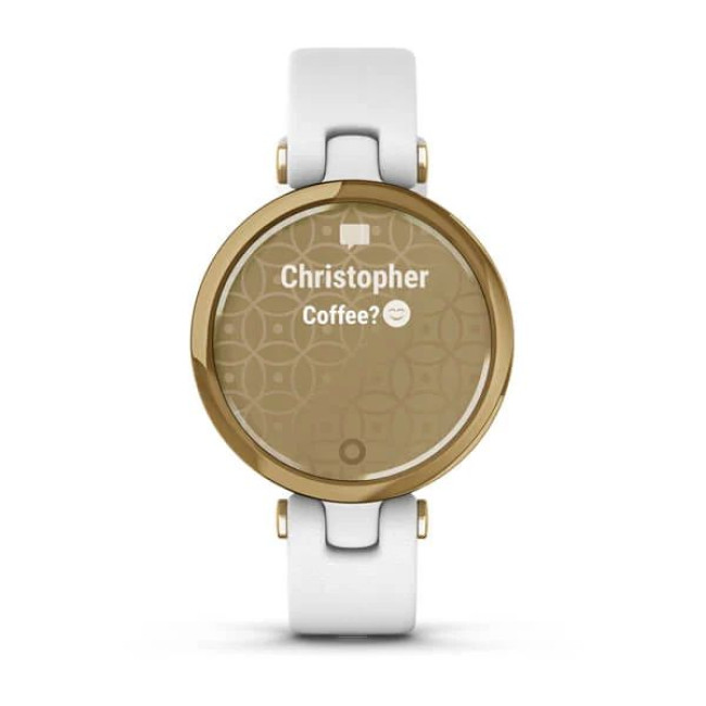 Garmin Lily Classic Edition - Light Gold Bezel w. White Case and Italian L. Band (010-02384-B3/A3)