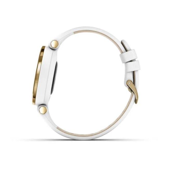 Garmin Lily Classic Edition - Light Gold Bezel w. White Case and Italian L. Band (010-02384-B3/A3)