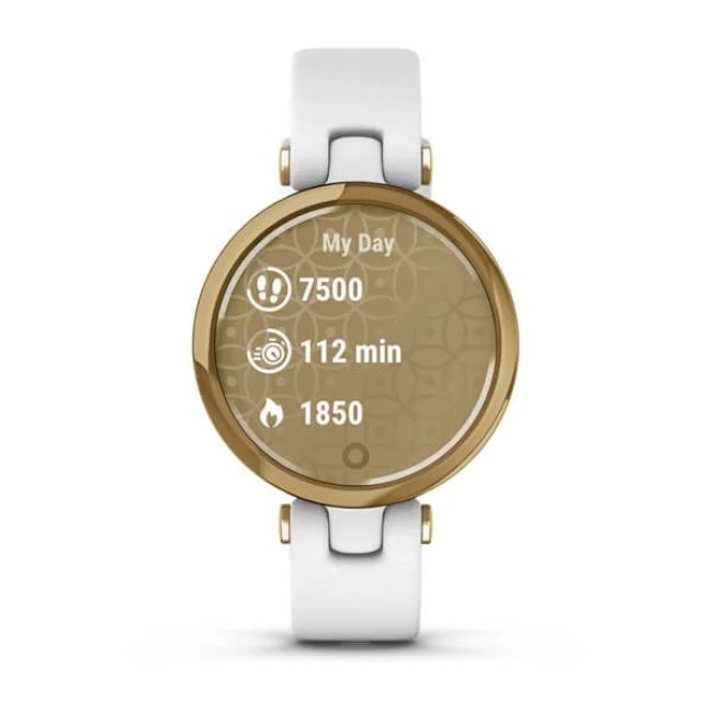 Garmin Lily Classic Edition - Light Gold Bezel w. White Case and Italian L. Band (010-02384-B3/A3)