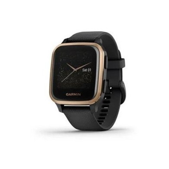 Смарт-часы Garmin Venu Sq Music Edition Rose Gold/Black Case and Silicone Band (010-02426-05/15)