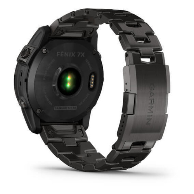 Garmin Fenix 7X Sapphire Solar C. Grey DLC Titanium w. Carbon Grey DLC Vented T. Band (010-02541-27)